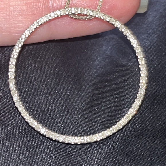Jewelry - 🩷Diamond Circle of Life Eternity 24" length Pendant Necklace🩷